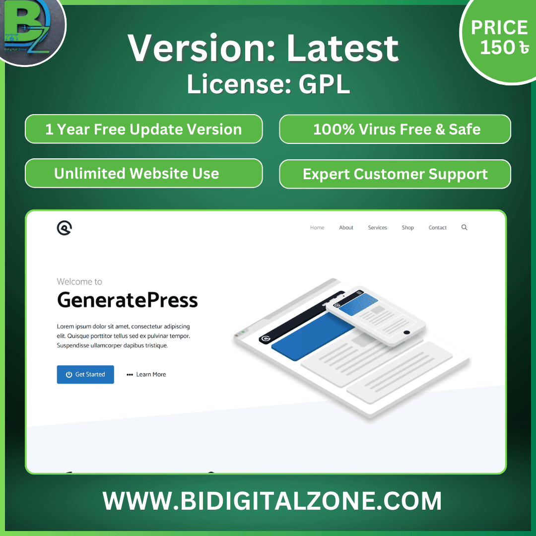 GeneratePress Premium GPL – High-Speed Theme - Bdigital Zone